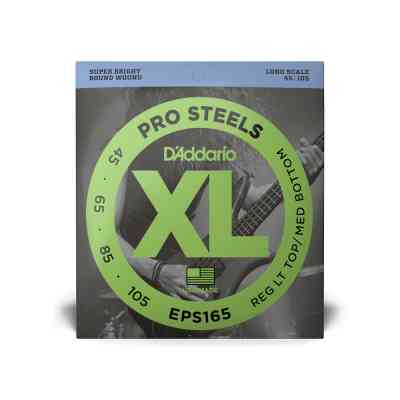 Струны для гитары D'Addario XL Prosteels Reg Light Top / Med Bottom (45-105) (EPS165) Винница