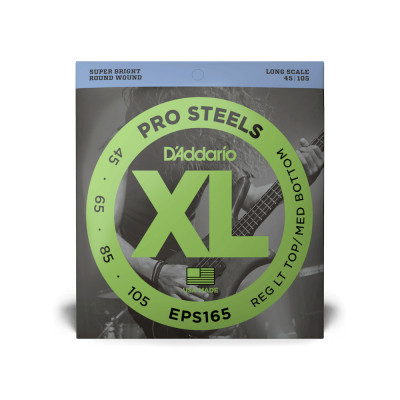 Струны для гитары D'Addario XL Prosteels Reg Light Top / Med Bottom (45-105) (EPS165) Винница - изображение 1
