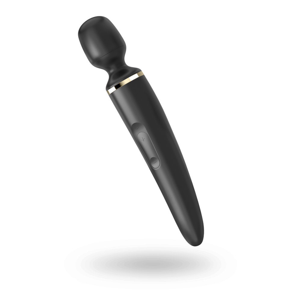 Вибромассажер Satisfyer Wand-er Woman (Black/Gold), водонепроницаемый, мощный, размер XXL Sex Aura Киев - изображение 2