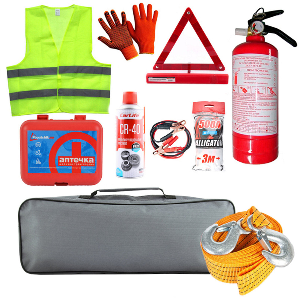 Набір автомобіліста для кросоверів і позашляховиків з тросом LIDO-2 Киев - изображение 1