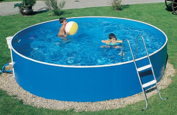 Басейн каркасний Azuro круглий 240A 2.4 х 0.9 м (4 м3) зі сходами та фільтром 2.0 м3 на годину Київ - фото 2