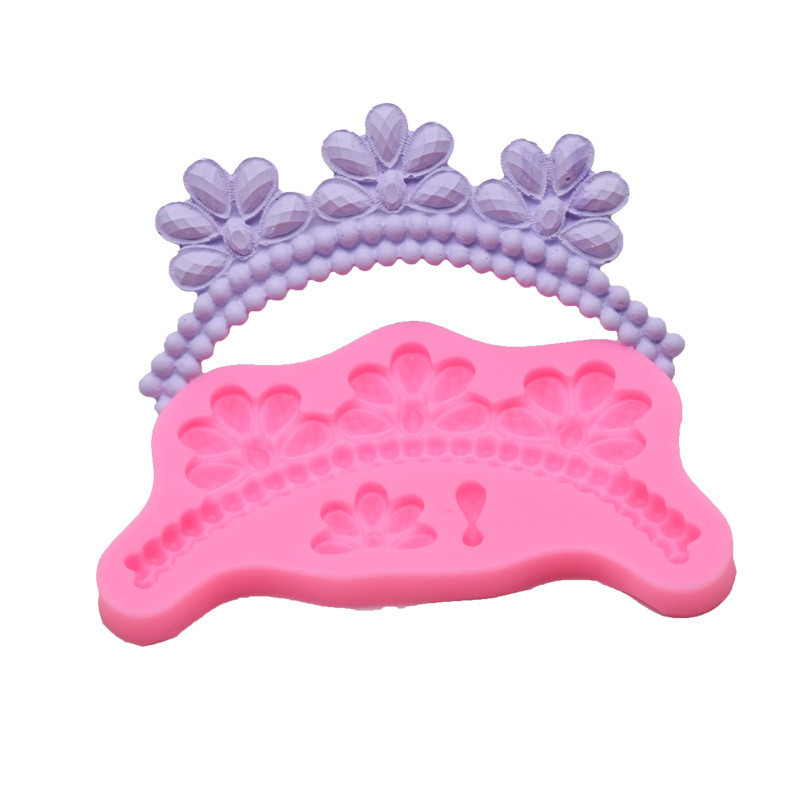 Молд силиконовый Ожерелье 126 на 67 мм розовый Киев - изображение 4