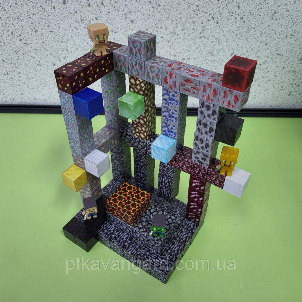 Магнітний конструктор майнкрафт печера 121 магнітних блока Dream World LZCK 058 Хмельницький - фото 2