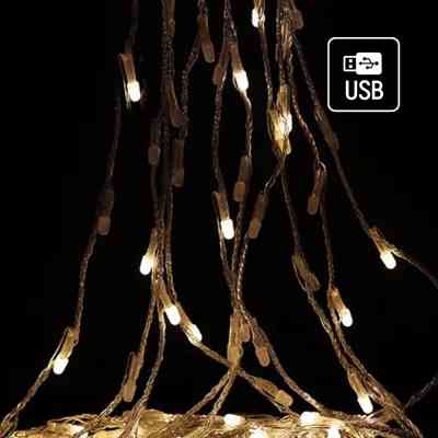 Гірлянда ColorWay Каскад LED 126 9 x 1.5 м 8 функцій (CW-G-126L91CU) Вінниця