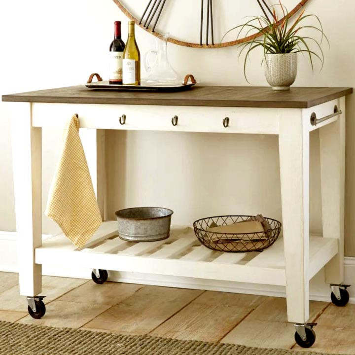 Стіл-візок "Санісайд" зефір-капучино Миколаїв - фото 1