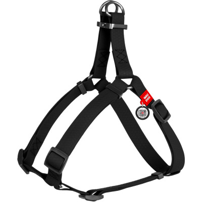 Шлей для собак WAUDOG Waterproof с QR-паспортом XS Ш 15 мм Д 30-39 см черная (27631) Винница - изображение 1