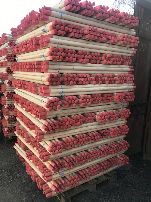 Держак шлифованный для лопаты 1,2м (бук) крашенный Харьков - изображение 1