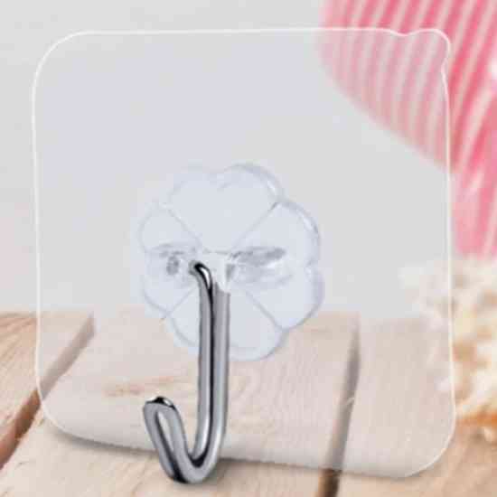 Прозрачные самоклеящиеся крючки 10 шт Винница