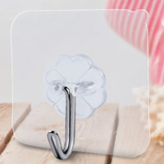 Прозрачные самоклеящиеся крючки 10 шт Винница - изображение 2