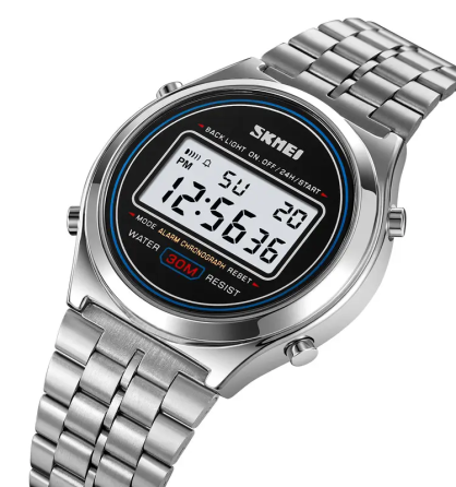 Чоловічий наручний годинник Skmei 2146 вінтаж Сріблястий Вінниця