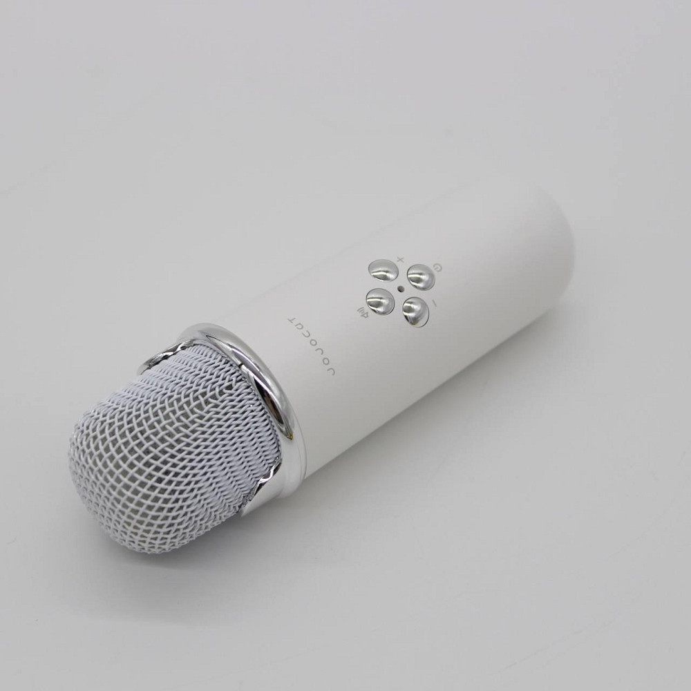 Колонка для караоке з мікрофоном на акумуляторі, Білий / Блютуз колонка з мікрофоном / Караоке колонка Київ - фото 3