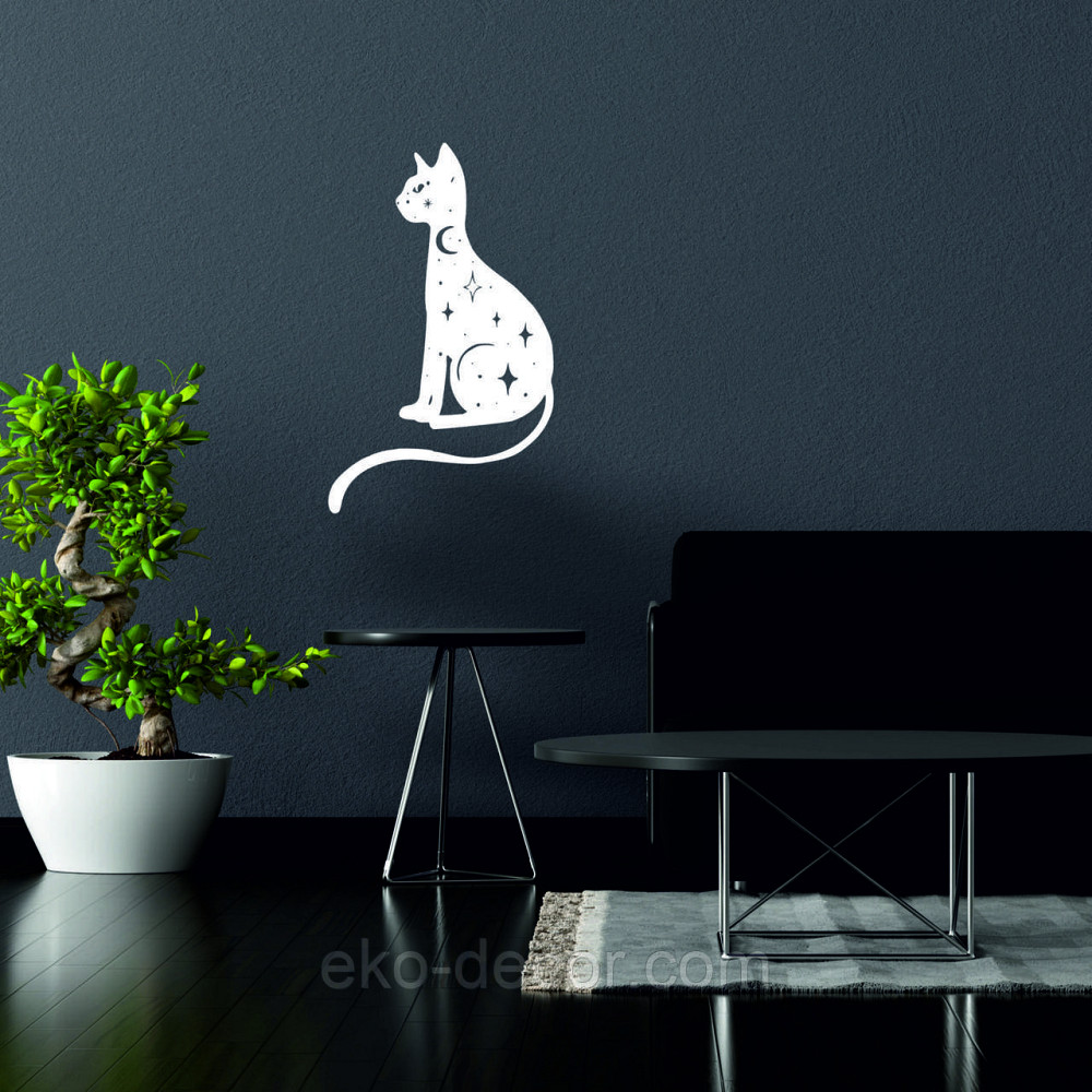 Декоративне настінне 3D Панно «Кіт» Декор на стіну з об'ємом Київ - фото 2