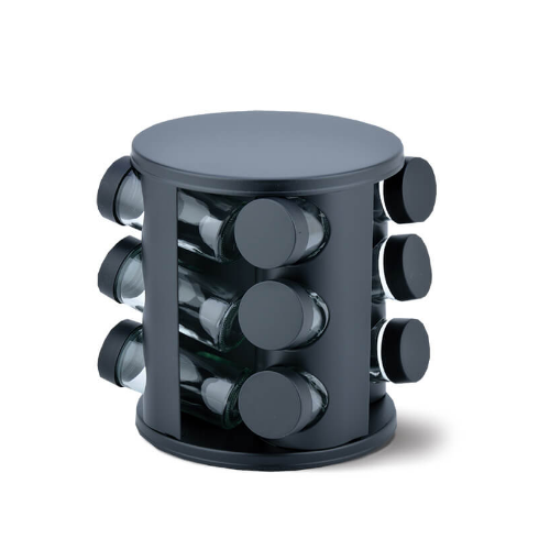MR-1725-BLACK Набір ємностей для спецій 12 шт Maestro Basic Житомир