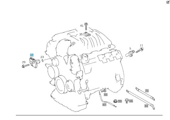 Mercedes-Benz  A0041539628 Датчик положення распредвала Одеса
