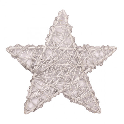 Прикраса декоративна YES! Fun Зірка ротангова біла об'ємна 20 см (974269) Вінниця - фото 1