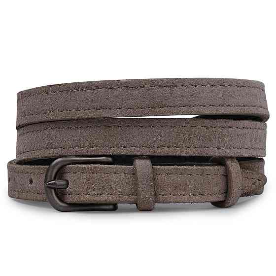 Женский замшевый ремень Vintage 20771 Серый Киев