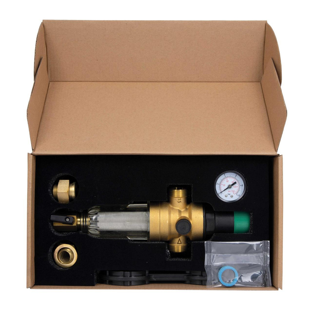 Фільтр самопромивний Thermo Alliance Forte 1/2" з редуктором для холодної води SF128W15C Київ - фото 7