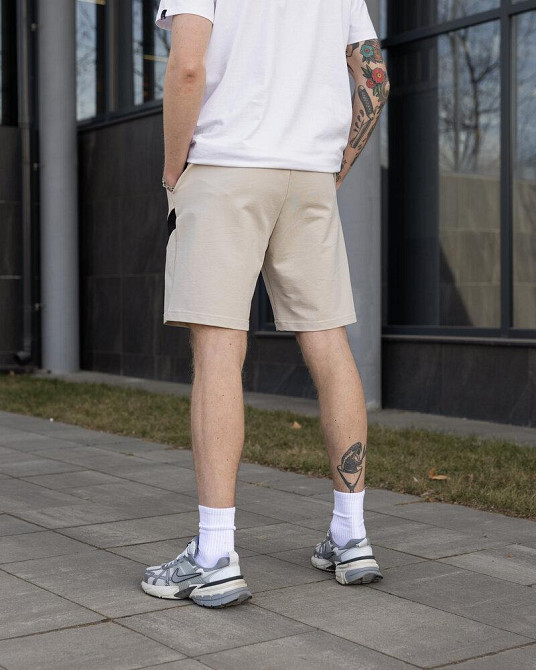 Бежеві літні шорти для чоловіків. Повсякденні шорти чоловічі Pobedov Hype Київ - фото 6
