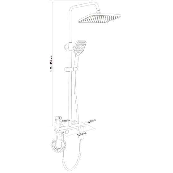 Душова система Globus Lux TURIN  GLTU-0550 Луцк