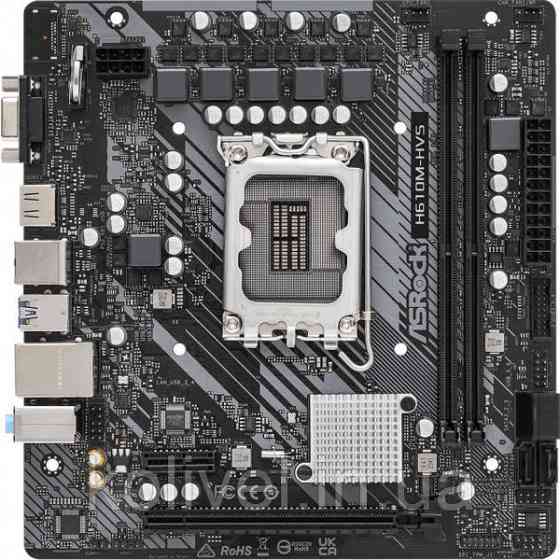 ASRock H610M-HVS (1700/H610, 2*DDR4, 1xPCIex16, HDMI/VGA, 4xSATAІІІ, GLan, 7.1ch, mATX) (H610M-HVS) Киев