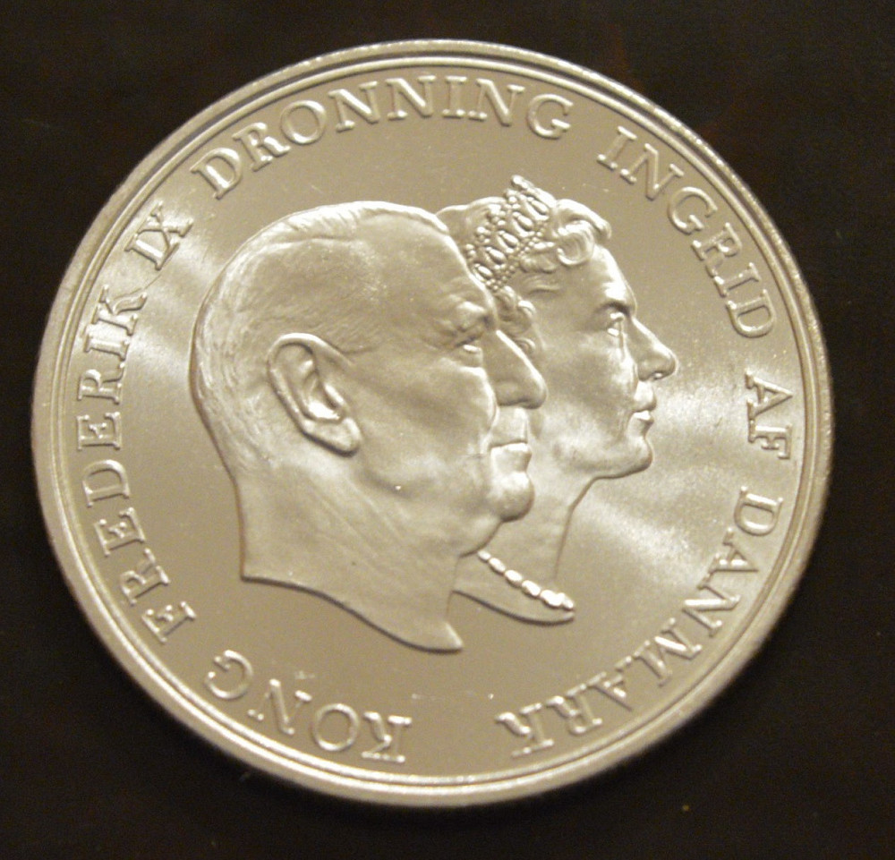 Дания 5 крон 1960 г (Серебро) 4 Полтава - изображение 1