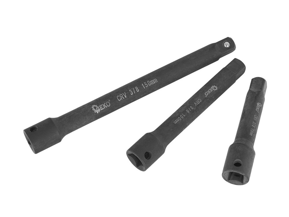 Набір подовжувачів ударних для головок "GeKo" (1/4", 3/8", 1/2") довжиною 50-250мм, к-т 9 шт. Киев - изображение 5