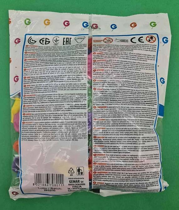 Повітряні кульки 7" (19 см) асорті пастель 100 шт (1 пачка) Харків - фото 2