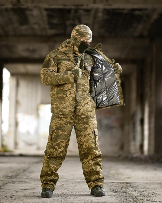 Зимний тактический костюм Omnihit пиксель 5в1 ВТ6872 Одесса - изображение 2