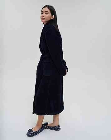 Теплий однотонний жіночий халат Nicoletta Queen — Велюрсофт 94118 Київ