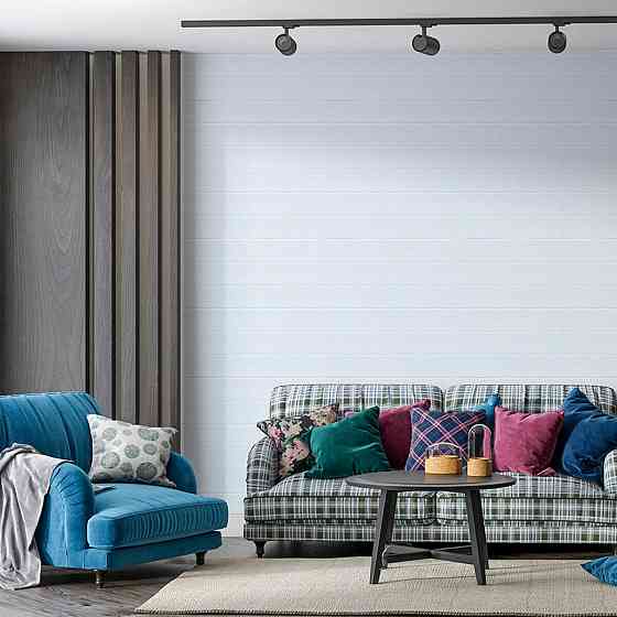 Панель стеновая 3D 700х700х4мм Белая вагонка SW-00001964 Днепр