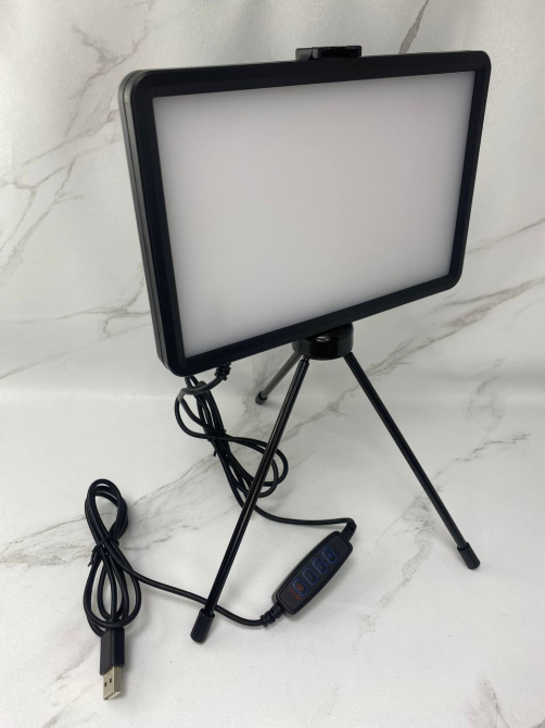 LED відеопідсвічування MOSFiATA (4500LM, 3000K-6000K) зі штативом та тримачем для телефону Б/В Київ - фото 4