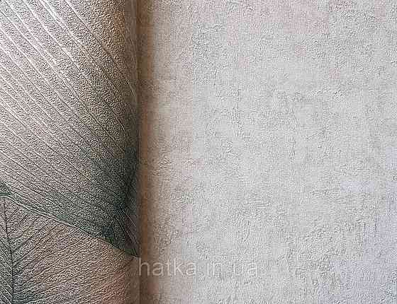 Шпалери вінілові на флізеліні Marburg Kumano 1.06х10 під штукатурку болотні коричневі зелені 34572 Київ