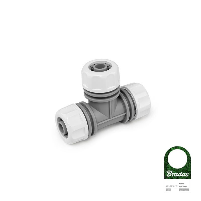 Трійник для підключення шланга 1/2" або 5/8", WHITE LINE, WL-2210-12 Київ - фото 1