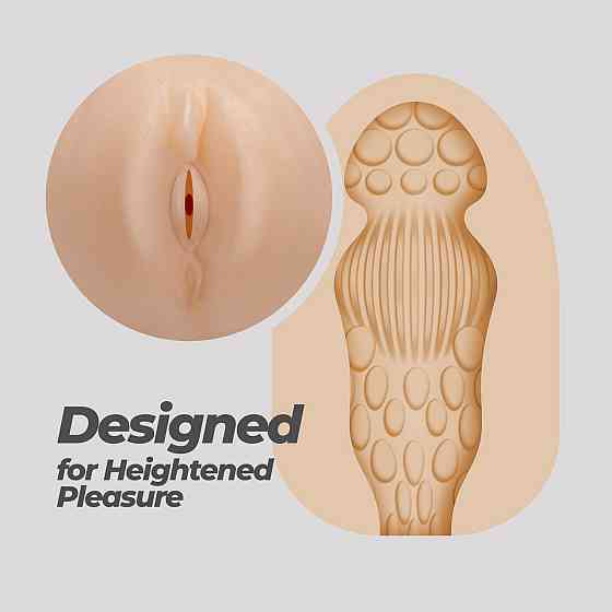 Мастурбатор-яйце, вагіна CRUSHIOUS EZY EGG THE Novice, реалістичний Sex Aura Київ