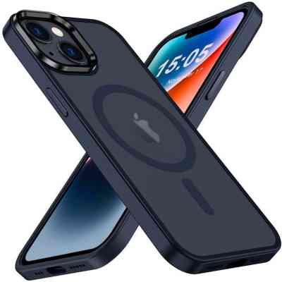 Чехол для мобильного телефона 2E Basic Apple iPhone 15 Plus Soft Touch MagSafe Cover Dark Blue (2E-IPH-15PRM-OCLS-DL) Винница