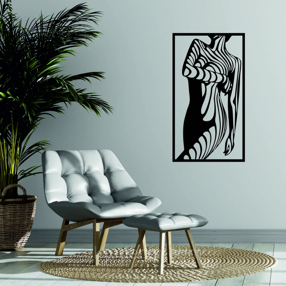 Декоративне настінне Панно «Силует жінки», Декор на стіну Київ - фото 2