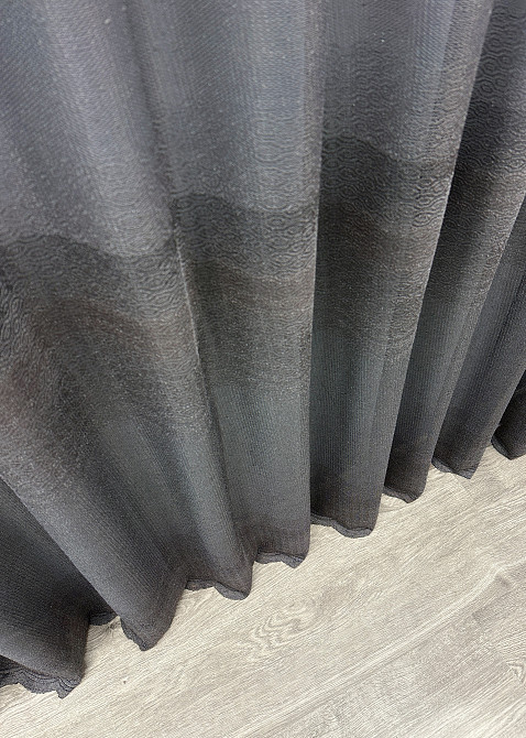 Тюль VR-Textil 1638т Greta Жаккард Графитовый 300х270 см (42-0615) Киев - изображение 8