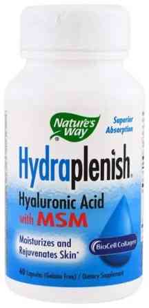 Гіалуронова кислота + МСМ Nature's Way Hyaluronic Acid With MSM 60 капсул Київ