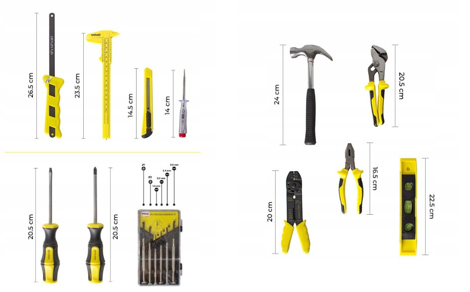 Набір інструментів 1001 предметів WMC TOOLS 201001 Одеса - фото 7