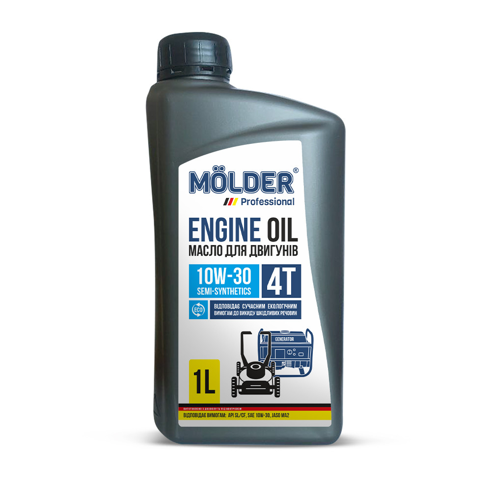 Моторное масло Molder Engine Oil 4T 10W-30 для генераторов 1л Львов - изображение 1