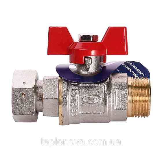 Кран шаровый прямой с накидной гайкой SOLOMON 3/4″ НВ PN40 160406 Черновцы