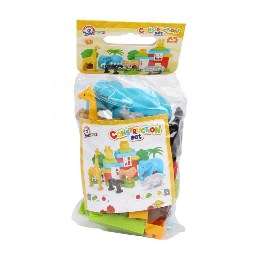 Ігровий набір конструктор "Дикі тварини Африки" 0334TXK 40 деталей Вінниця - фото 2