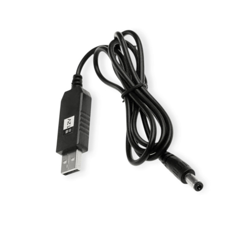 Кабель для перетворення напруги з 5V на 12V 0.5А 5.5 х 2.1 мм DC для роутера Мукачево - фото 1
