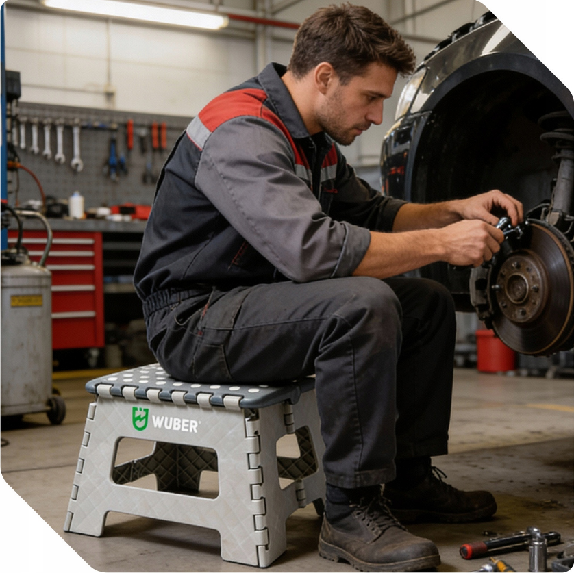 Складаний табурет-підставка для майстерні 150кг Wuber (Польща) Київ - фото 9