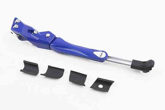 Підніжка бокова задня телескопічна для 24"- 29", кріплення за перо рами, алюмінієва, синя Київ