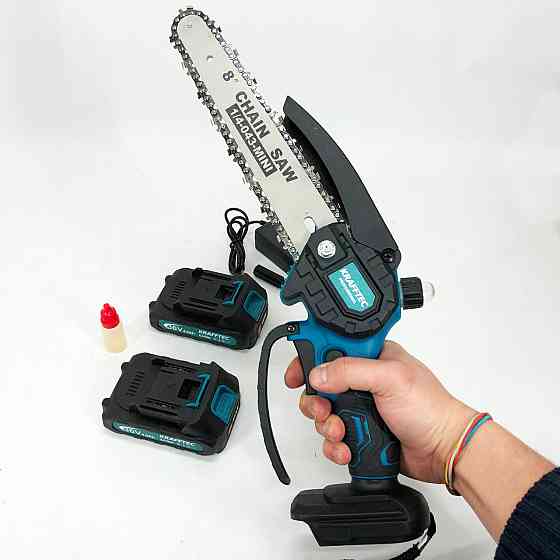 Цепные электропилы по дереву Krafftec, АКБ пила ножевка для сада, Хорошая аккумуляторная пила BC-44 Львов