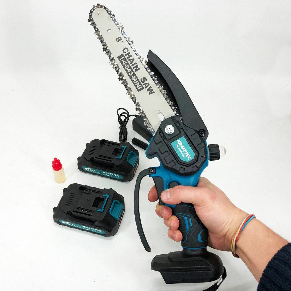 Цепные электропилы по дереву Krafftec, АКБ пила ножевка для сада, Хорошая аккумуляторная пила BC-44 Львов - изображение 6