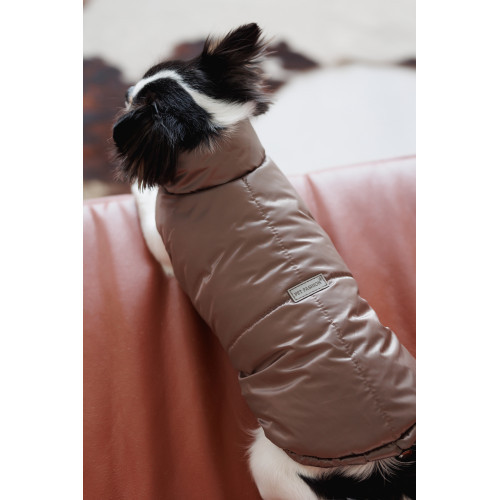 Жилет Pet Fashion Hardy для собак утепленный водонепроницаемый с отверстием для поводка бежевый размер XL Киев - изображение 5