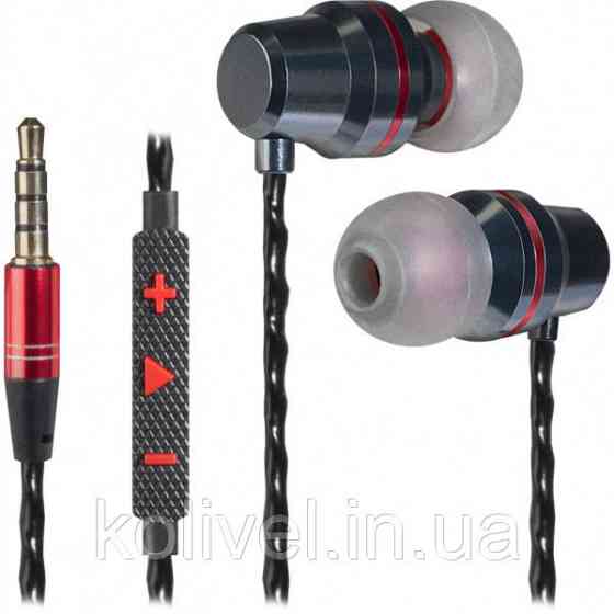 Гарнітура для смартфонів Defender Tanto чорно-сіра, кабель 1,2 м (64451) Киев