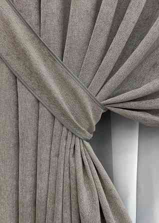 Комплект готових штор VR-Textil Шеніл преміум VELMIRA Rich № 1927ш Попелястий 200х290 см 2 шт (32-349) Київ